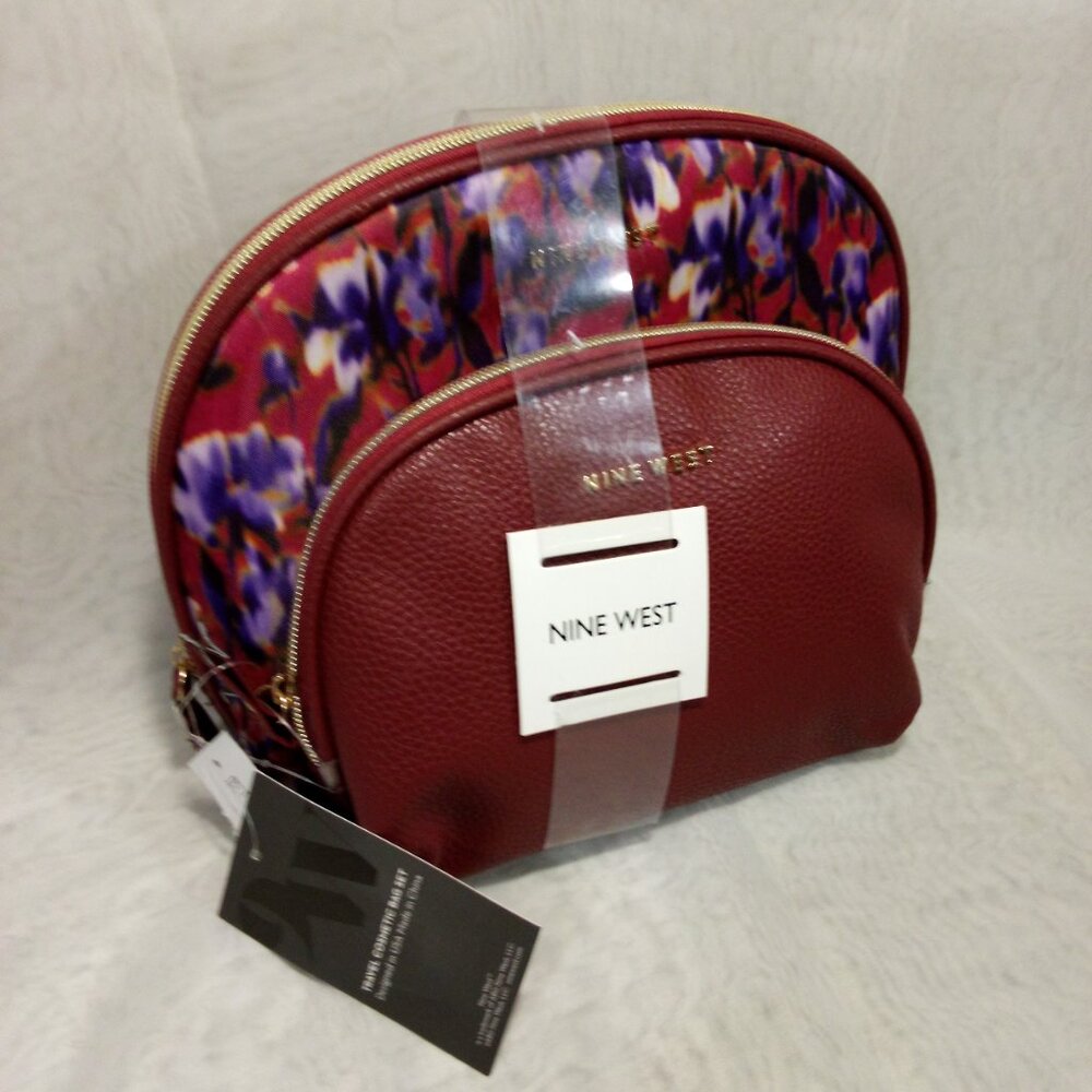 Nine West Cosmetic Bag Set of 2, NWT - Picture 4 of 5
